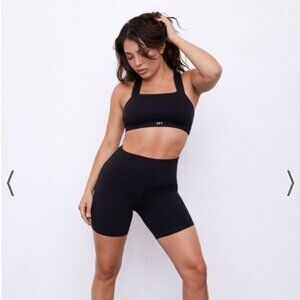 LUXFORM® 1.0 BIKE SHORTS & BAND BRA IN ONYX